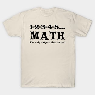 Black Math Counts T-Shirt